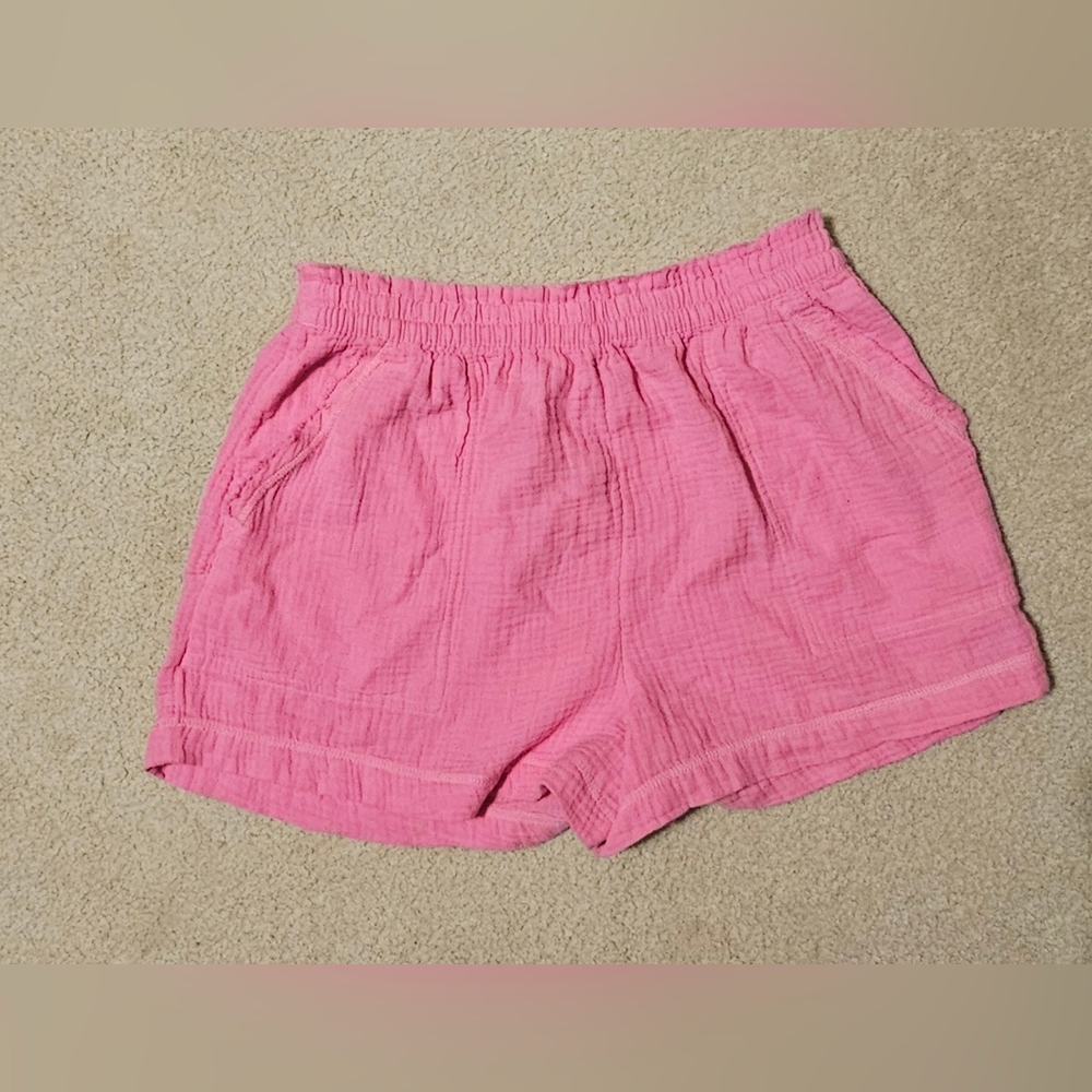 NWT..Aerie High Waist Pink Women's Shorts size Large